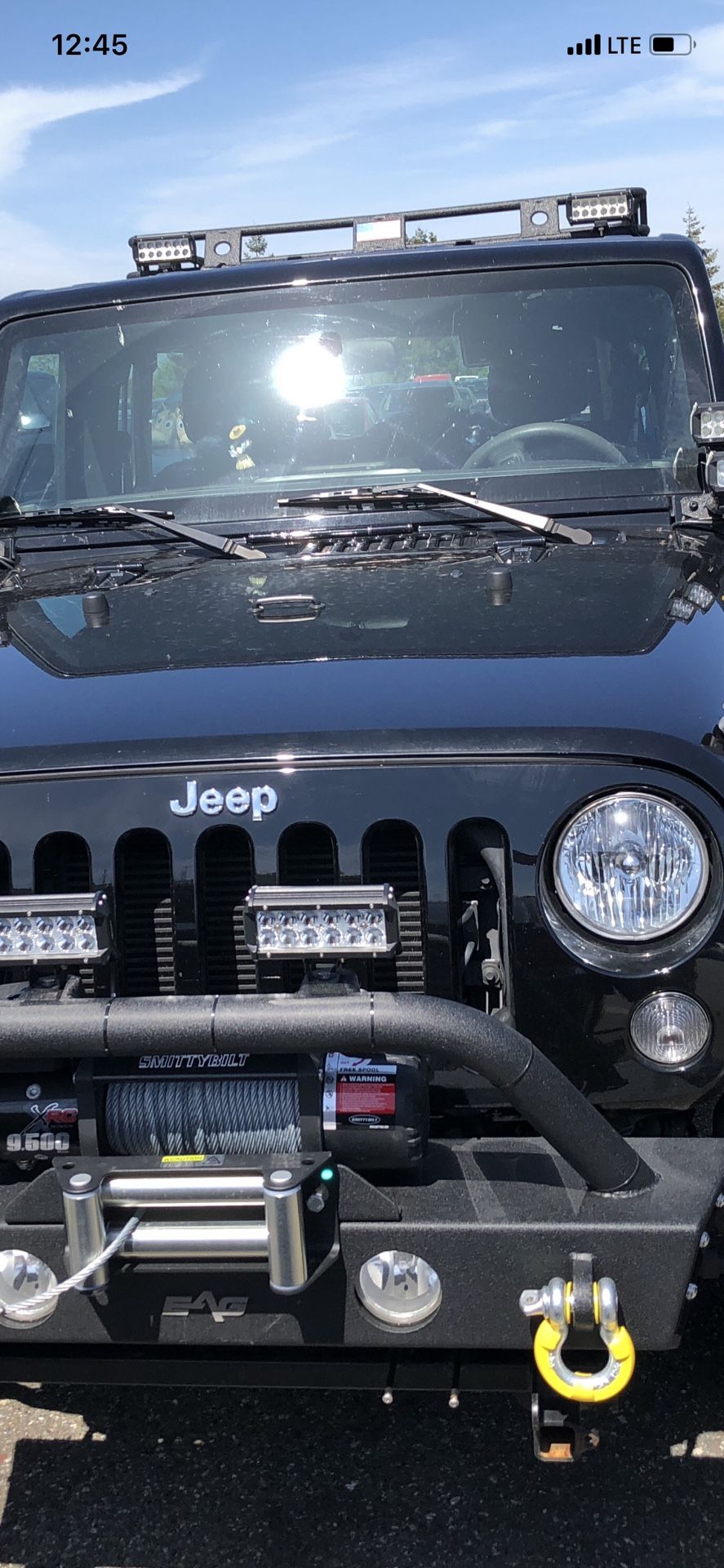 Jeep hard top and Smitty built roof rack