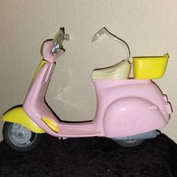 Mattel Barbie Scooter Pink & Yellow Great Condition Model #DVX56 2016 $10.00