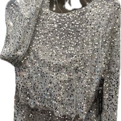 Sequin 2‑Piece Set – Long‑Sleeve Top & Miniskirt – Junior