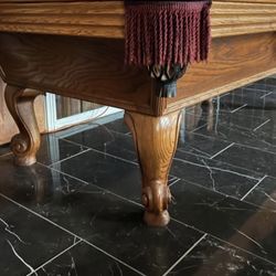 Vintage Pool Table 