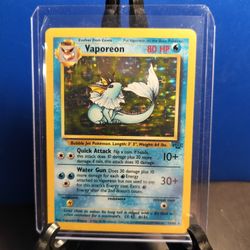 1999 Pokemon Jungle Vaporeon Holo (None Played) 12/64