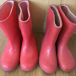 Girls Rain boots 9-10 and 11-12