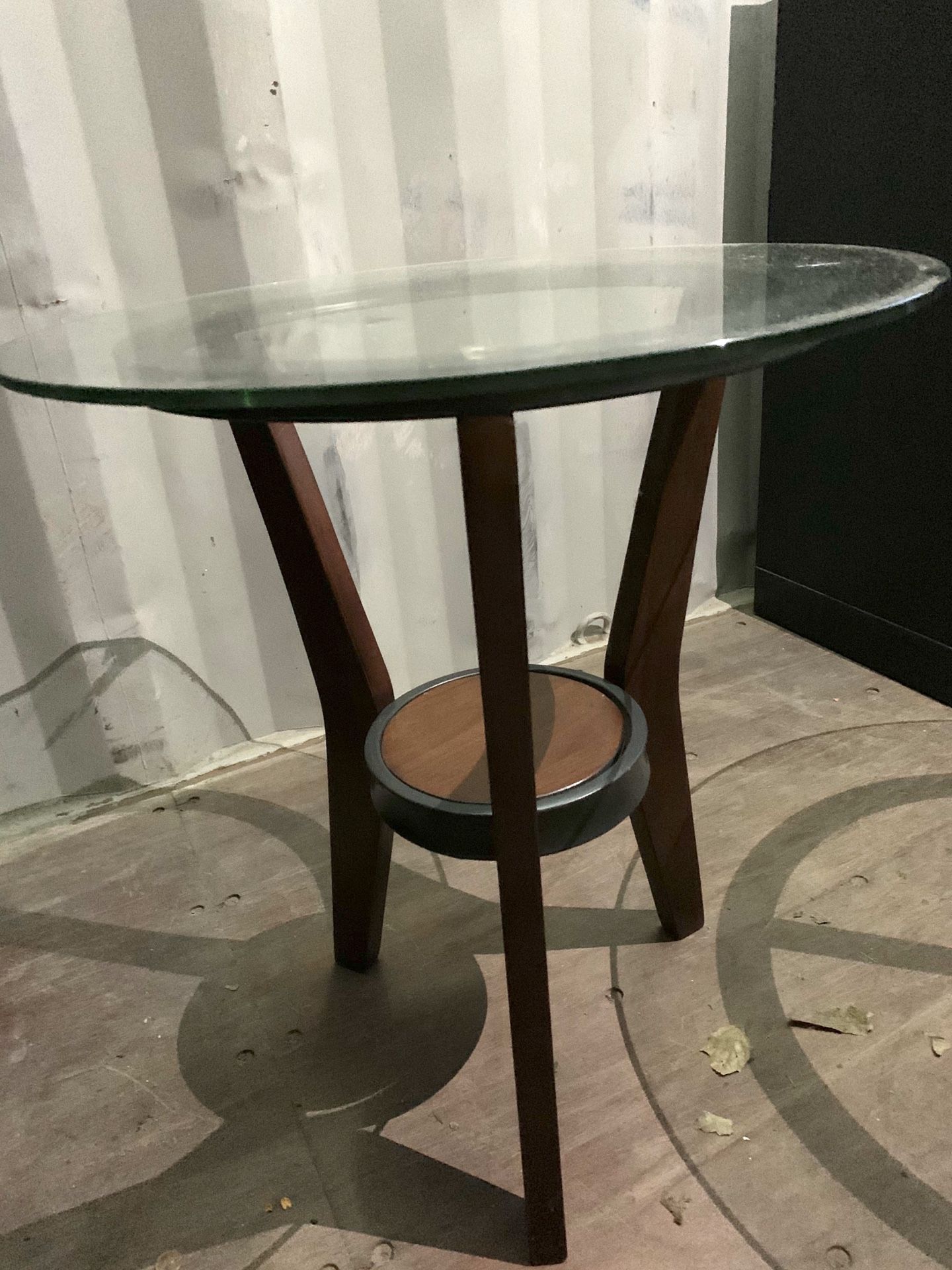 2 Glass Top End Tables