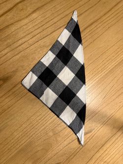 Black and White Buffalo Check Bandana