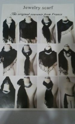 BRAND NEW JEWERLY SCARF FROM "BLANC DI NIL"