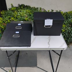 black collapsible storage cubes $5 each