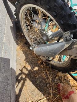 Rare polished aluminum dirt bike frame