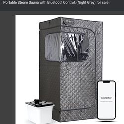 Portable Steam Sauna With Bluetooth Control (Night Grey)