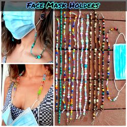 Handmade Beautiful Beaded Face Mask Holders