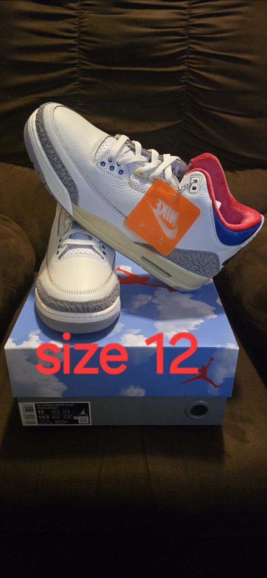 Jordan 3 Seul 2.0 Size 12