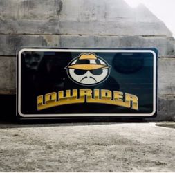 Lowrider Custom License Plate New