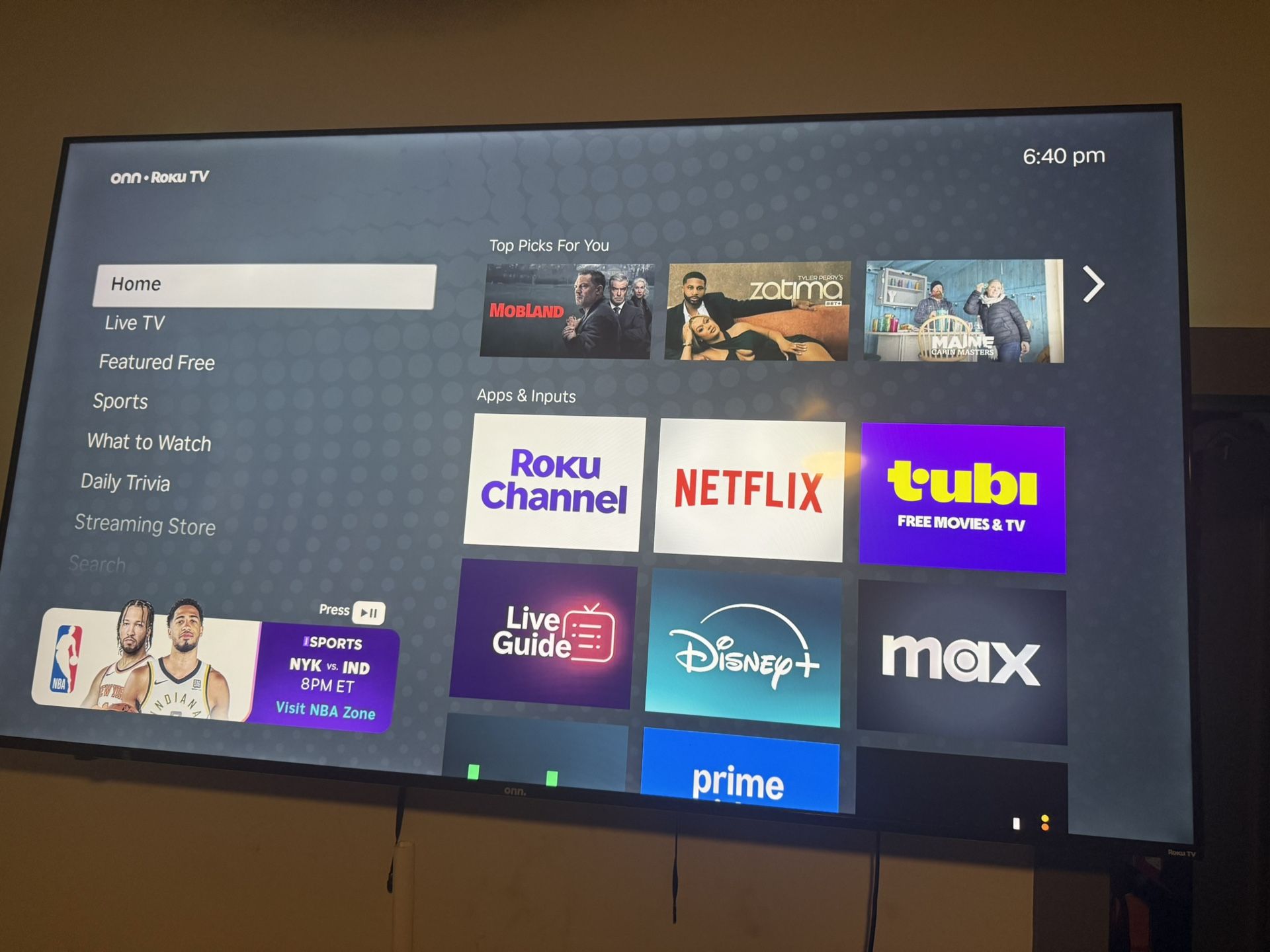 75 Inch Onn Smart TV