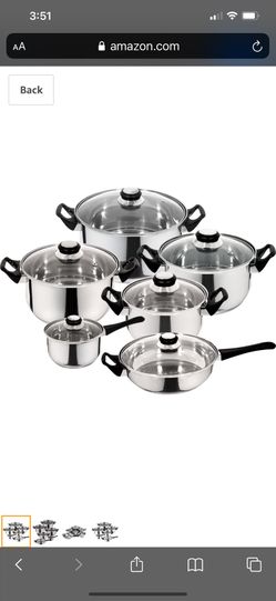Priminute 12pc Cookware set