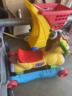 toddler horse cart 