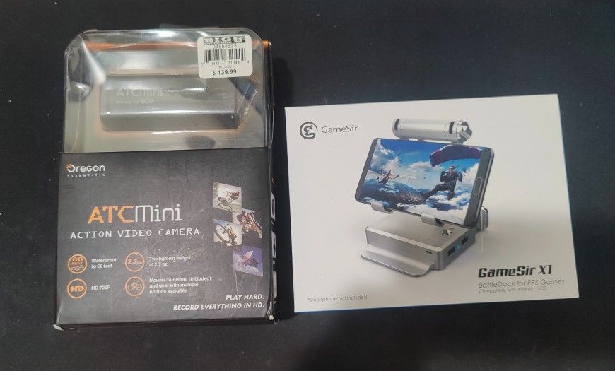 ATC Mini Action Camera and Gamesir X1 BattleDock