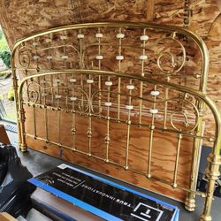 KING / CALIFORNIA KING BRASS HEADBOARD FOOTBOARD