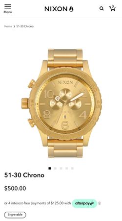 Nixon Watch 51-30 Chrono Gold