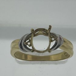 18k Semi Mount For Oval 
