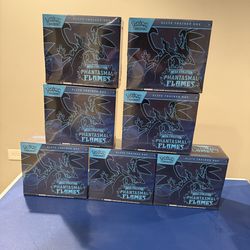 Pokemon Phantasmal Flames Elite Trainer Box, Sealed, Lot of 7