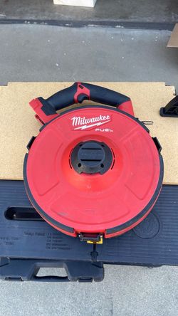 Milwaukee electric angler pulling fish tape