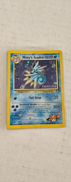 Misty's Seadra Prerelease Pokémon Card 9/132
