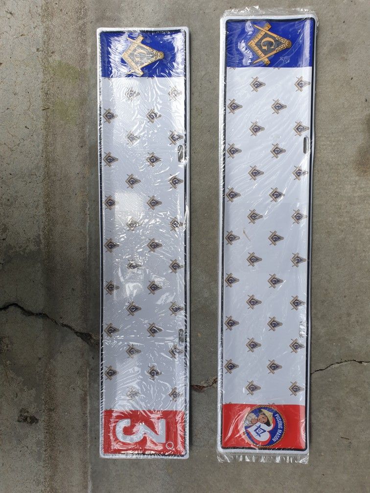 Masonic License Plates And T-Shirts