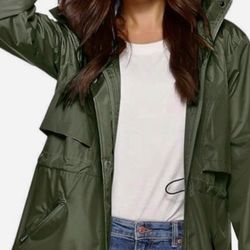 Avoogue Women’s Long Raincoat Green 2XL
