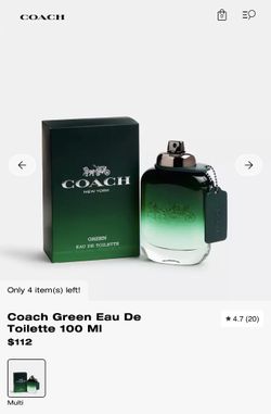 New Coach New York Green EDT Men’s Cologne 100ml