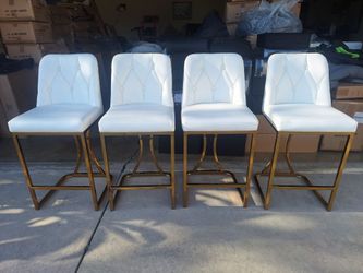 Bar Chairs- White Brand New- 5 Available - $40 Each