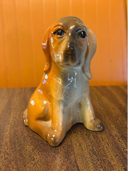 Vintage Mid Century Modern porcelain dog figurine