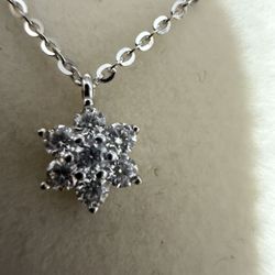 Moissanite Pendant Necklace 