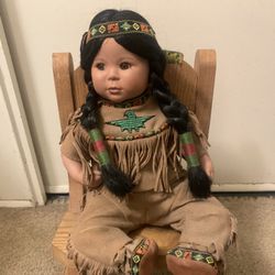 Perrillo Artaffects Native American Doll Brave & Free
