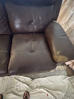 FREE Leather Power Recliner Loveseat FREE