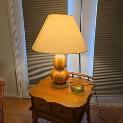 Vintage 1947: Robert Abbery Double Sunset::size height 26i n/ Shade size  9 in X 21in  X 13in