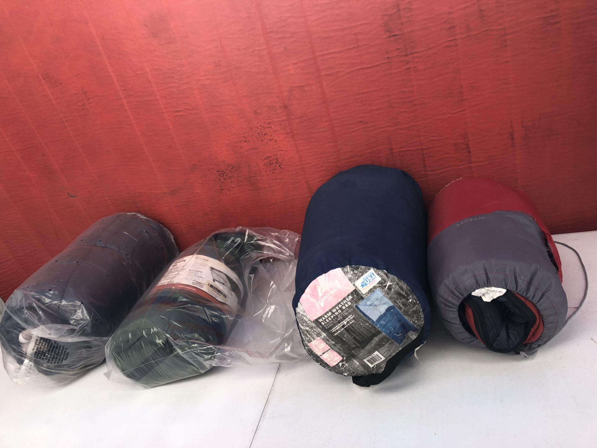 Brand New Or Like New Sleeping Bags Each