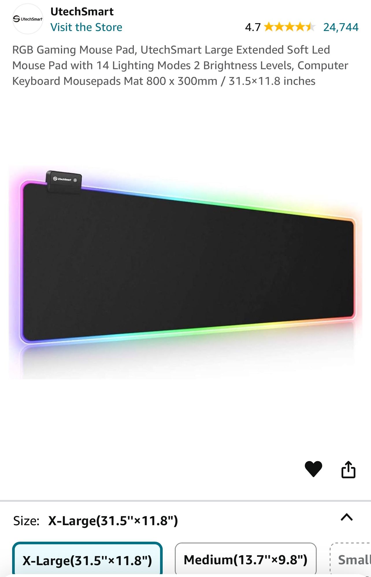 RGB Gaming Mouse Pad