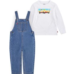 Levi’s Toddler Denim Overall and Long Sleeve tee set