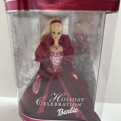 2002 Holiday Celebration Barbie Doll Special Edition Mattel #56209 New In Box NRFB