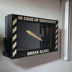 Novelty Emergency Break Glass Shadow Box