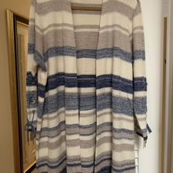 Long Cardigan Sweter New With Tag Size Large