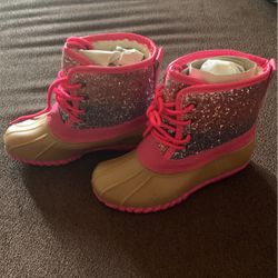 Glittery Rain Boots Size 1