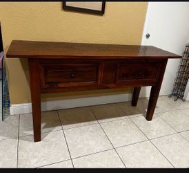 REAL STURDY WOOD ENTRYWAY, CONSOLE Table 70” W By 36” H By 23” Deep… $175