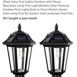 Solar Post Lights ( 2 Pack)
