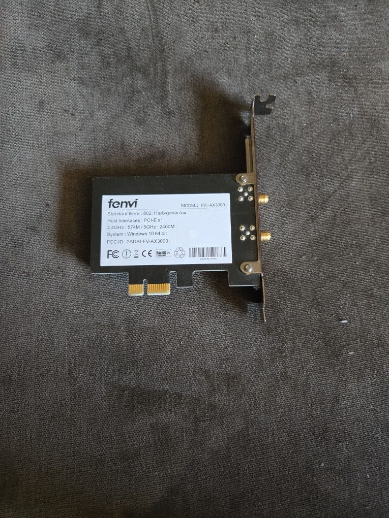Fenvi Wi-Fi Card PCI-E, Model: FV-AX3000