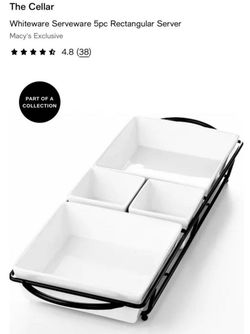 5 Piece Rectangular Server used once and has been stored in box