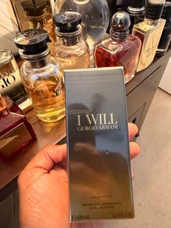 Giorgio Armani I WILL EDP 100ML / 3.3 OZ — Brand New Sealed — $119 OBO