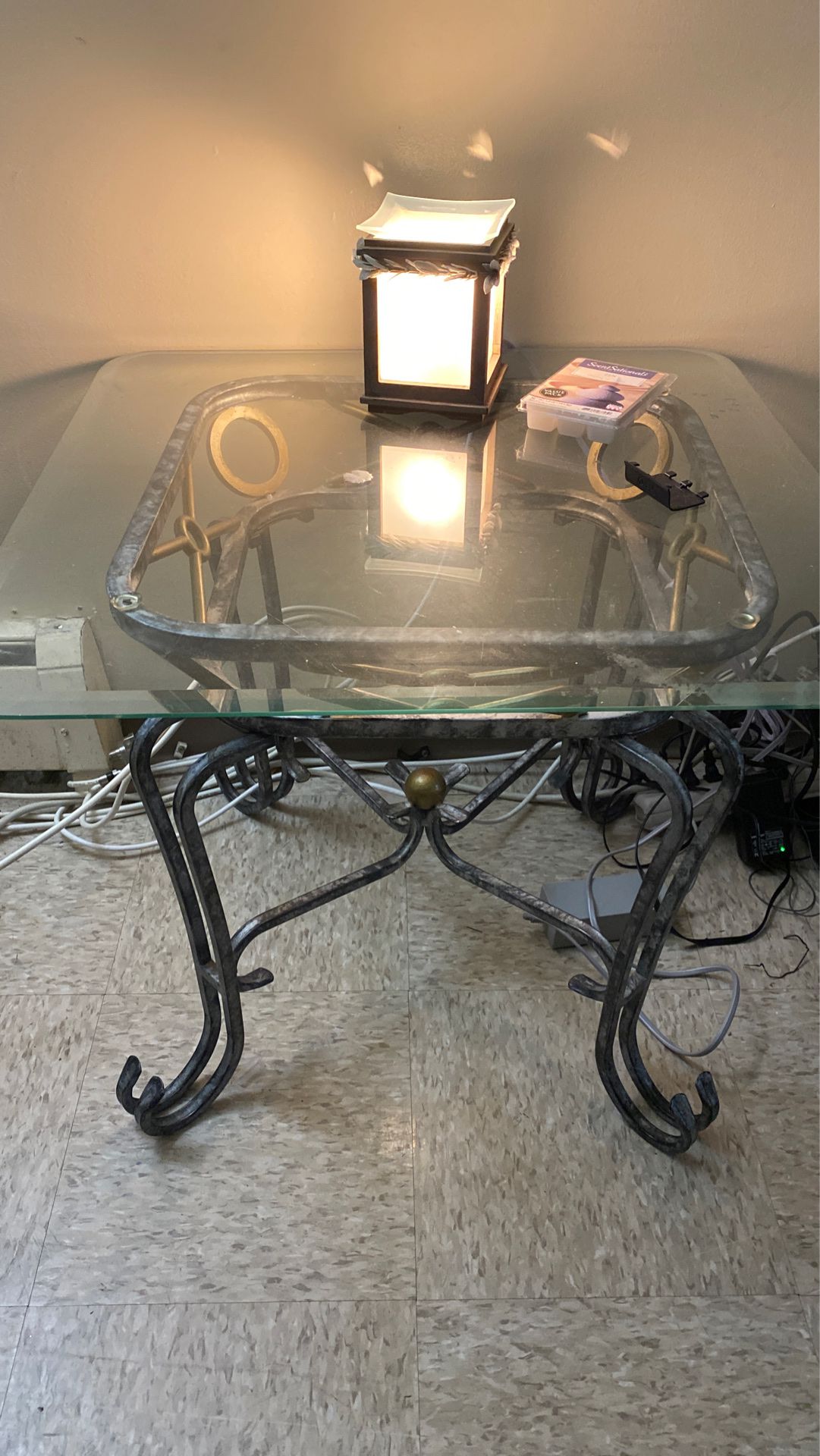 Glass End Tables (2)