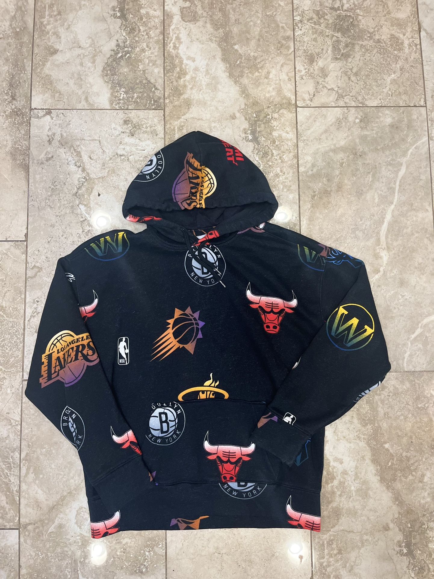 Hollister NBA All Team Logo Hoodie Size Small