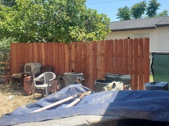 Wood fencing material