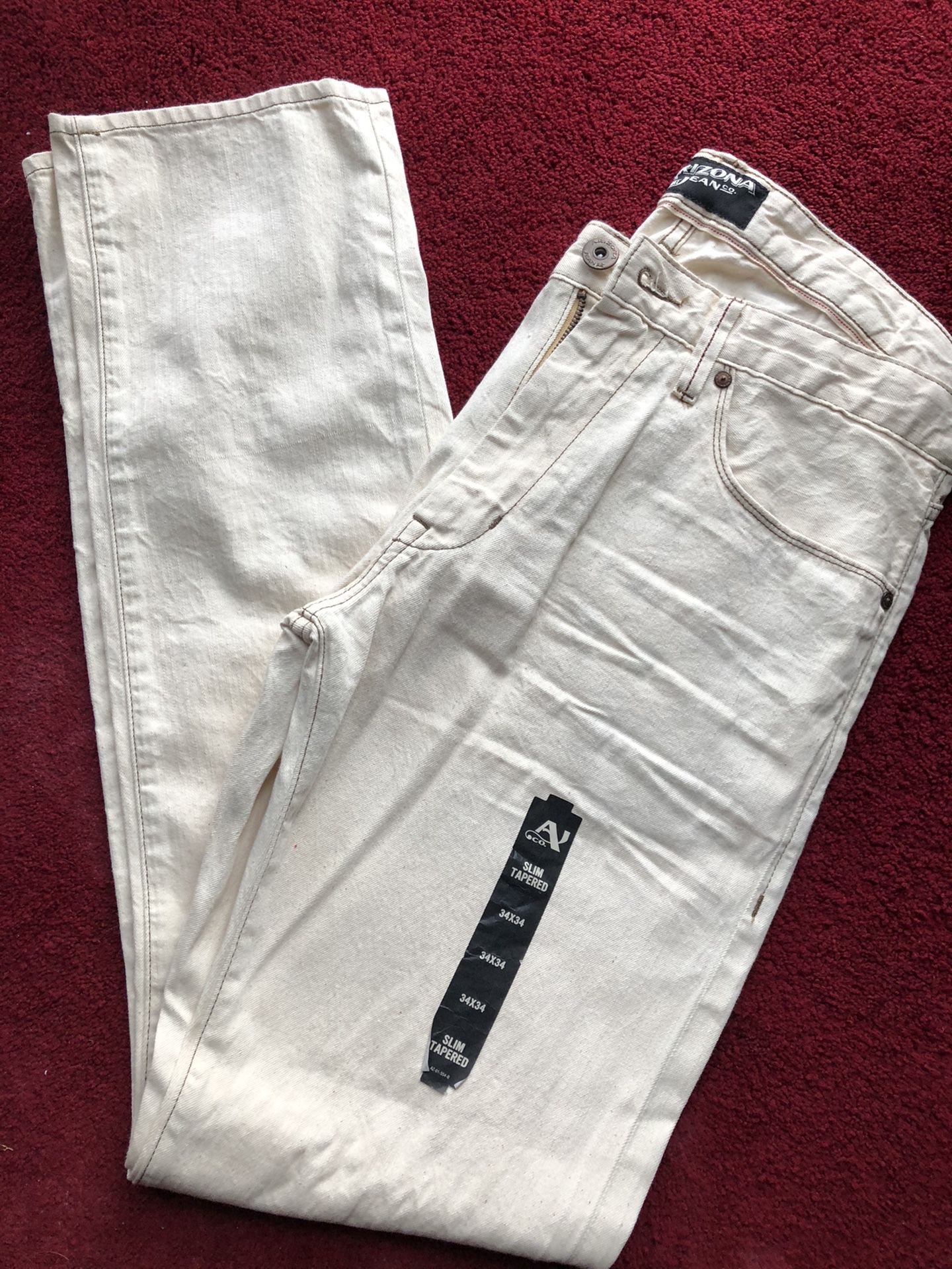 Men Arizona off white jeans Size 34x34. Please don't waste my time. Long Beach Sale Long Beach, CA - OfferUp